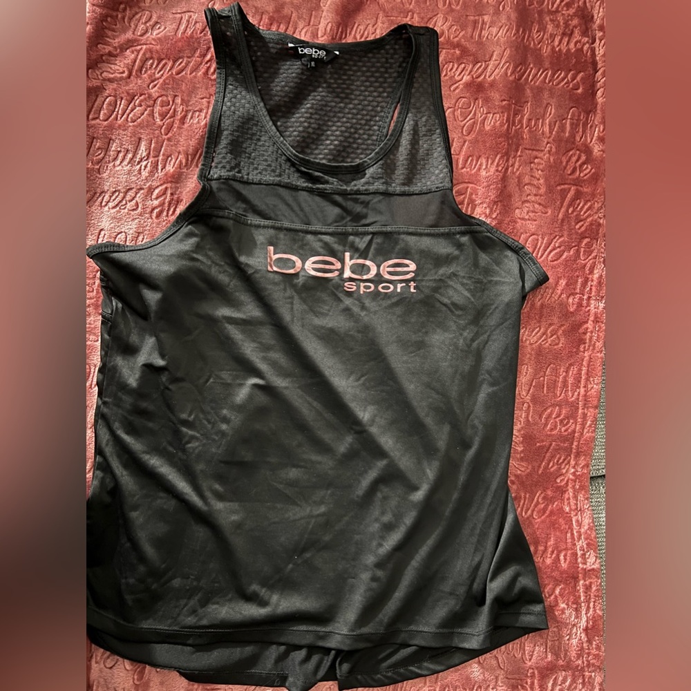 Bebe sleeveless workout top XL